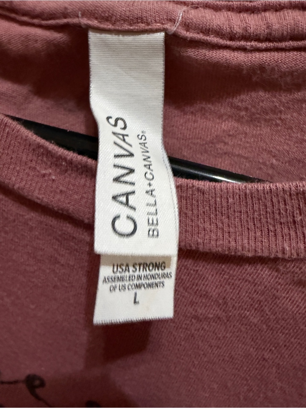 Bella Canvas Women's Dusty Rose 'Just Forgiven' Graphic Tee - Picture 4 of 6